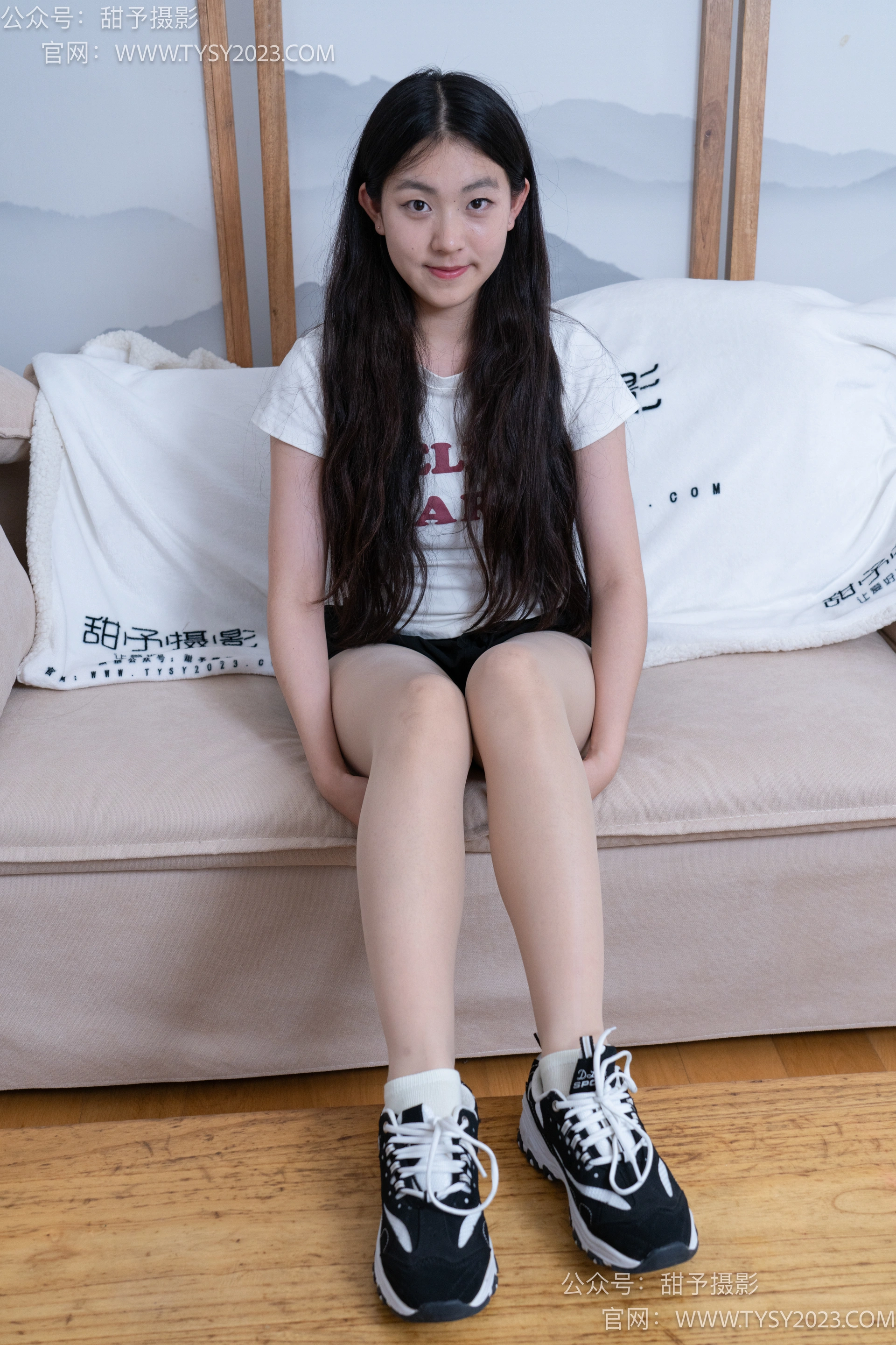 甜予摄影 No.079 小云-运动鞋、白棉袜、肉丝（脚尖加固款） 1